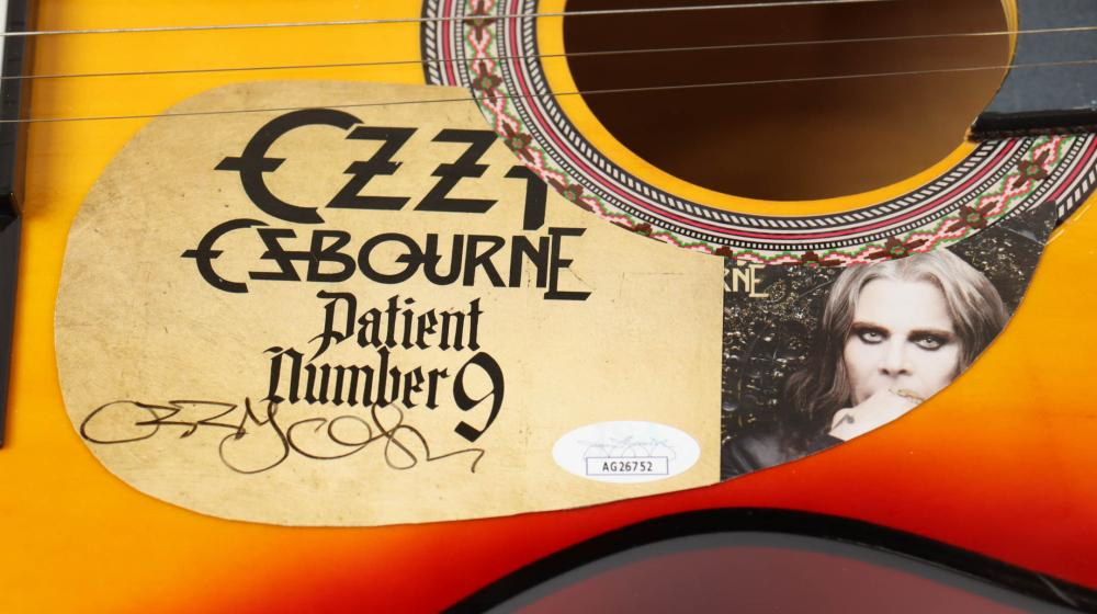 ozzy osbourne signed guitar auction