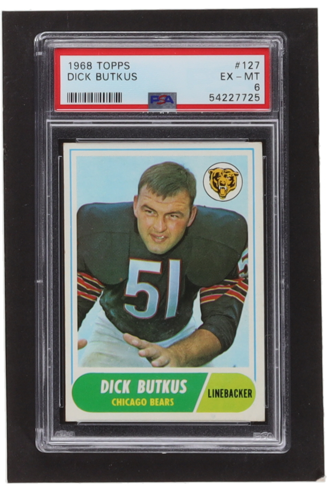 Dick Butkus 1968 Topps #127 (PSA 6) | Pristine Auction