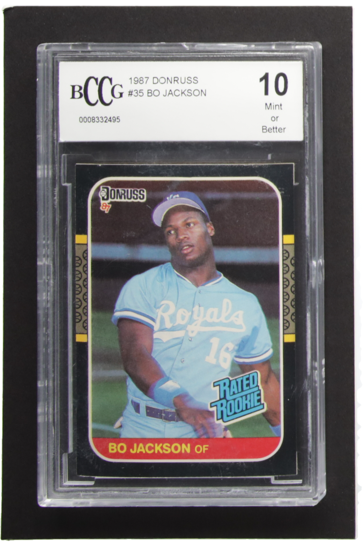 Bo Jackson 1987 Donruss #35 RC (BCCG 10) at PristineAuction.com Bo Jackson 1987 Donruss #35 RC (BCCG 10) at PristineAuction.com
