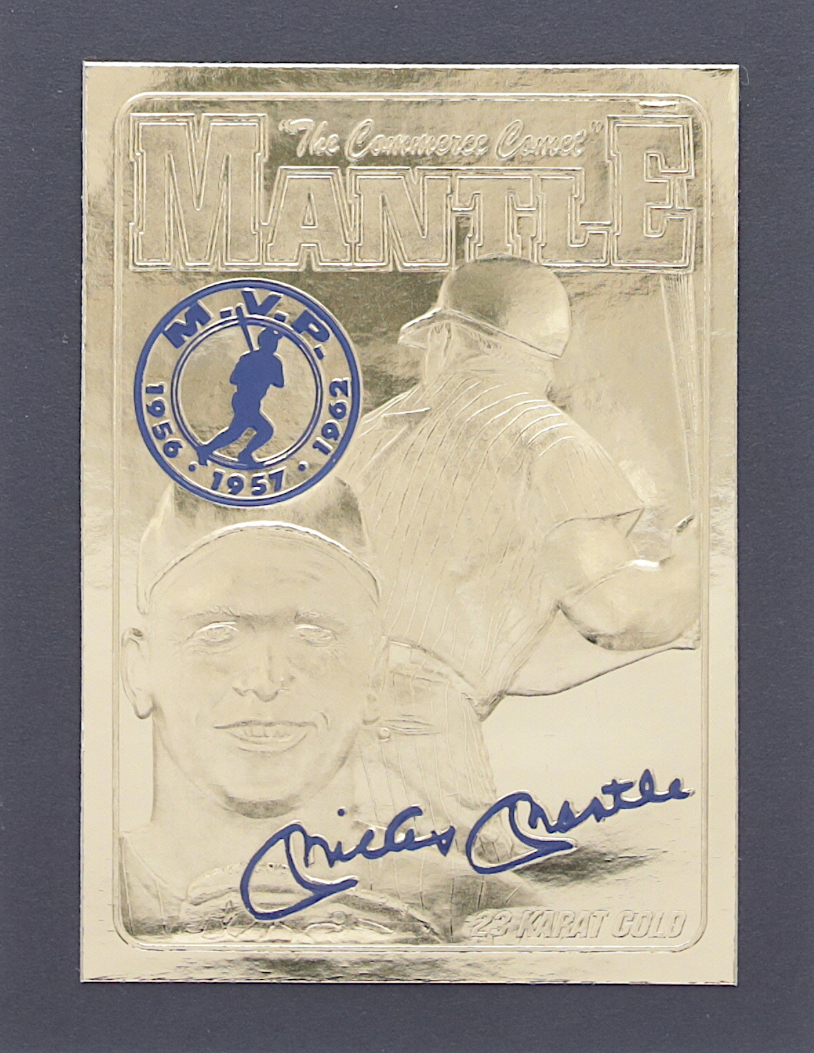 Mickey Mantle The Commerce Comet Signed Photo W/COA - 8×10 - Trice