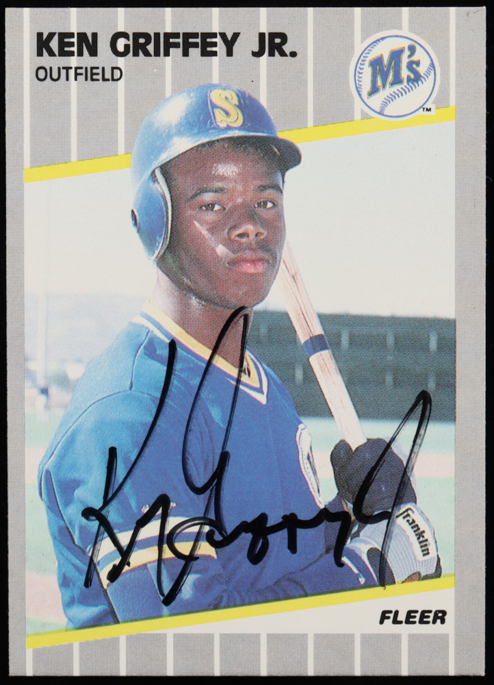 Ken Griffey Jr. Signed 1989 Fleer #548 RC (Beckett) at PristineAuction.com Ken Griffey Jr. Signed 1989 Fleer #548 RC (Beckett) at PristineAuction.com