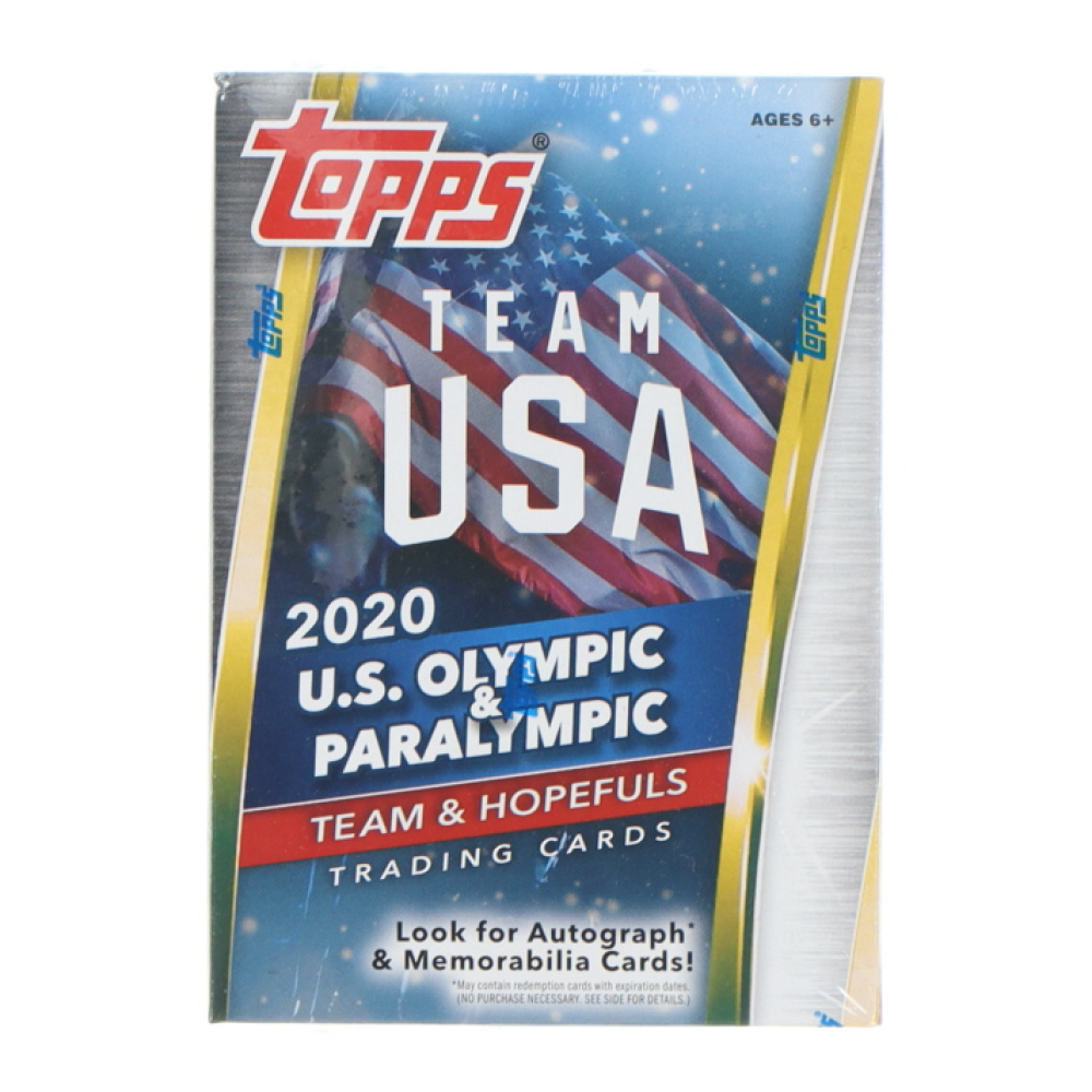 2020 topps us olympics paralympic hopefuls blaster box with 25