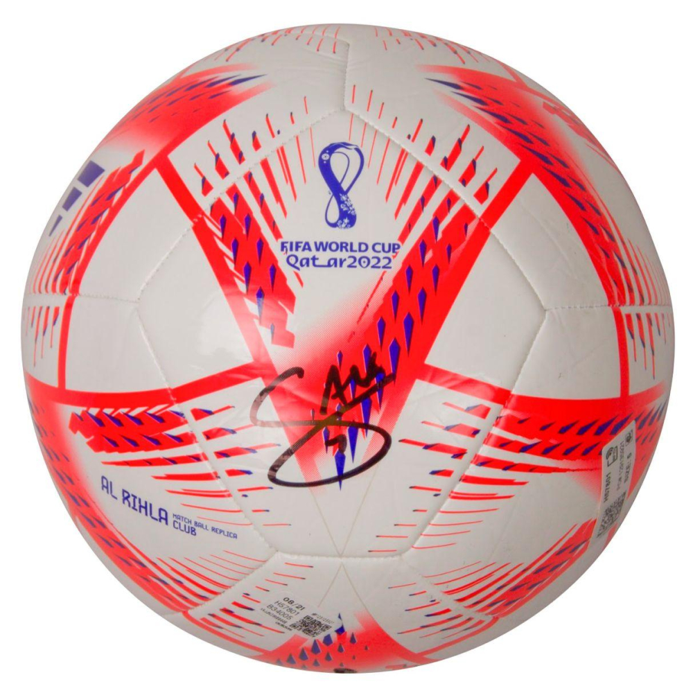 Bukayo Saka Signed Soccer Ball (Beckett) Pristine Auction