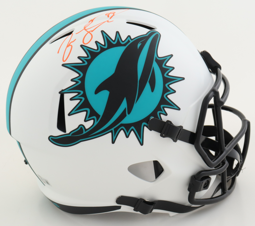 Jason Taylor Signed Dolphins Full-Size Lunar Eclipse Alternate Speed Helmet (Beckett) at PristineAuction.com Jason Taylor Signed Dolphins Full-Size Lunar Eclipse Alternate Speed Helmet (Beckett) at PristineAuction.com