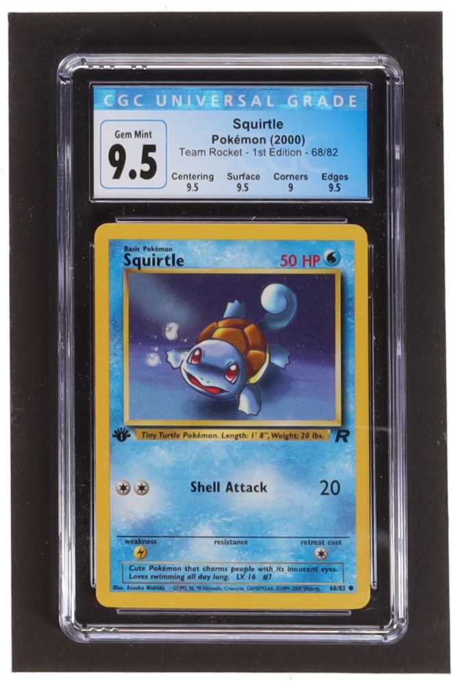 Pokemon – Squirtle (68) – Team Rocket Set – 1st Edition – Wasser-Pokemon Karte – Common – Sammelkarte