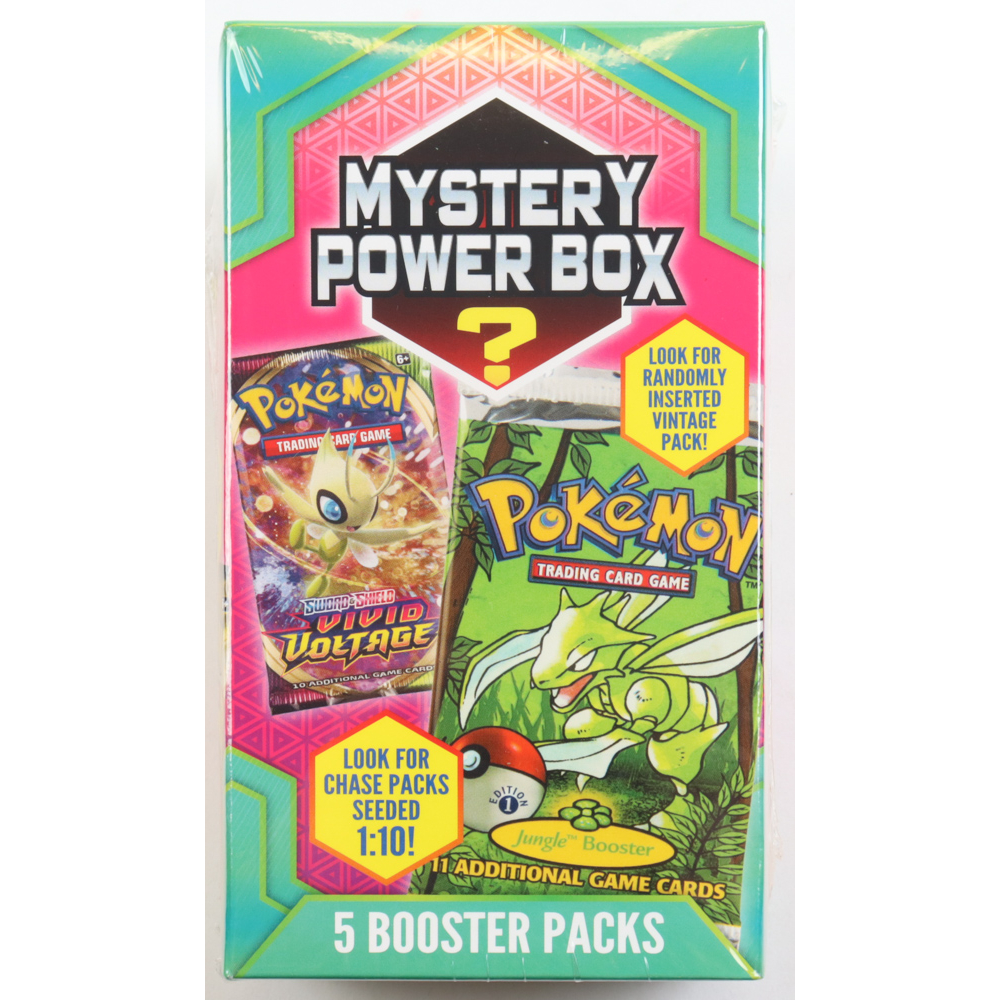 mystery power box pokemon 5 booster packs Pokemon Trading Card Games Mystery Power Box