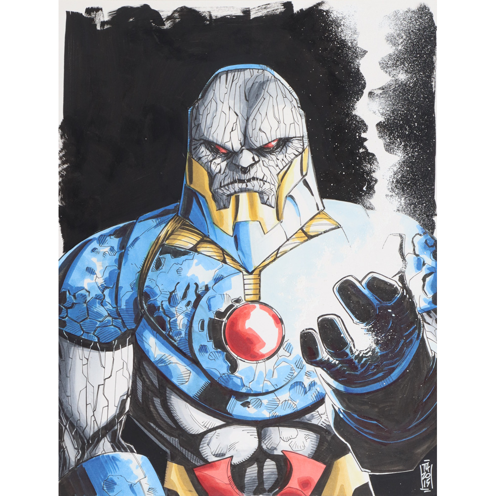 Tom Hodges - Darkseid - DC Comics - Signed ORIGINAL 11" x 14" Drawing ...