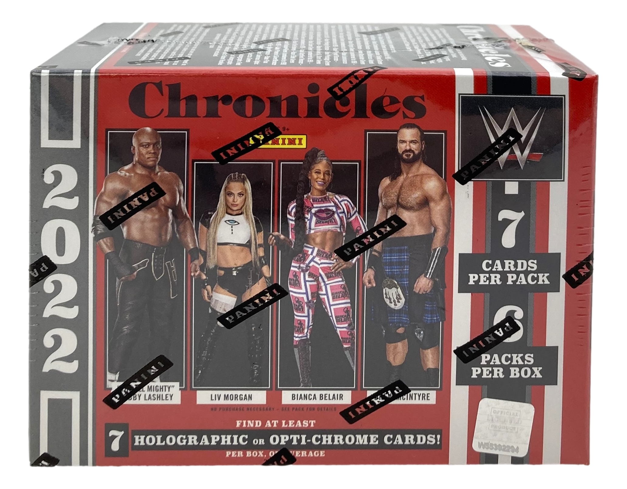 2022 Panini Chronicles WWE Blaster Box with (6) Packs at PristineAuction.com 2022 Panini Chronicles WWE Blaster Box with (6) Packs at PristineAuction.com