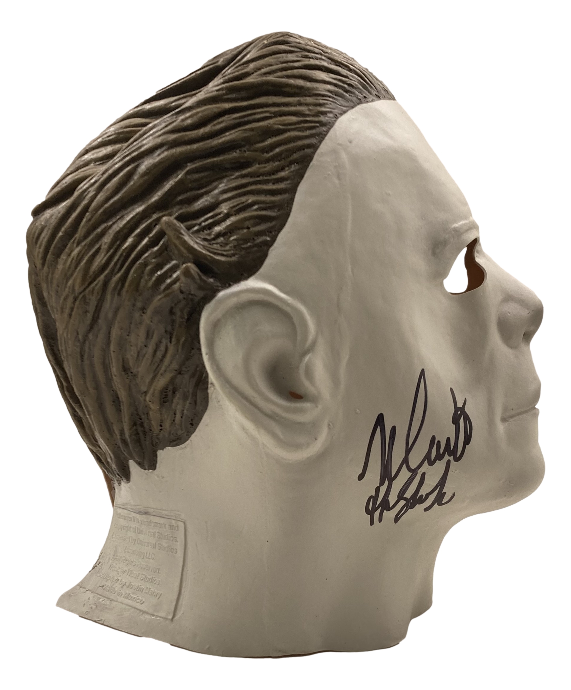 Nick Castle Signed "Halloween" Michael Myers Mask Inscribed "The Shape" (JSA) at PristineAuction.com Nick Castle Signed "Halloween" Michael Myers Mask Inscribed "The Shape" (JSA) at PristineAuction.com