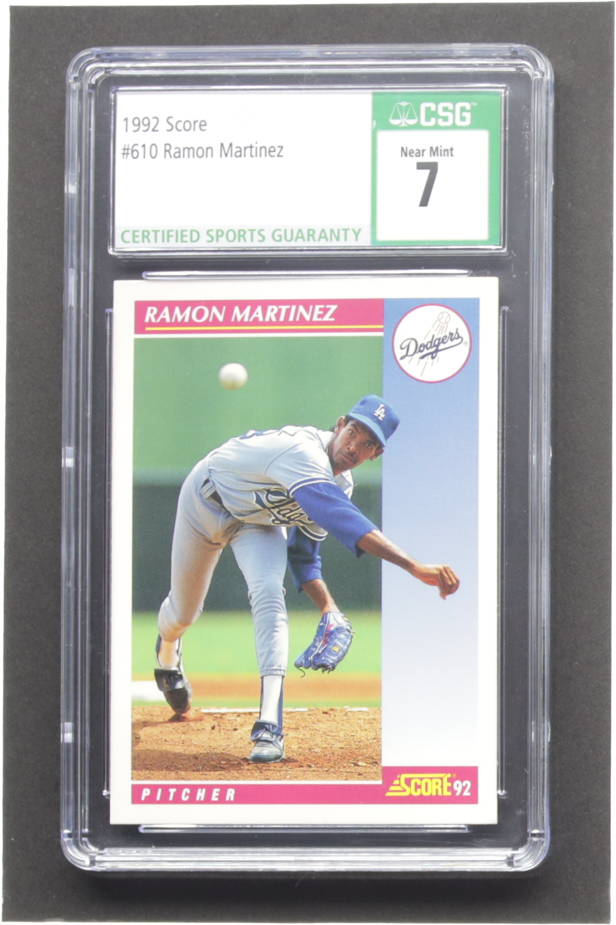 Ramon Martinez 1992 Score #610 (CSG 7) at PristineAuction.com Ramon Martinez 1992 Score #610 (CSG 7) at PristineAuction.com