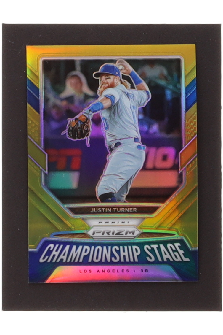 Justin Turner 2021 Panini Prizm Championship Stage Prizms Gold #4 #02/10 at PristineAuction.com Justin Turner 2021 Panini Prizm Championship Stage Prizms Gold #4 #02/10 at PristineAuction.com