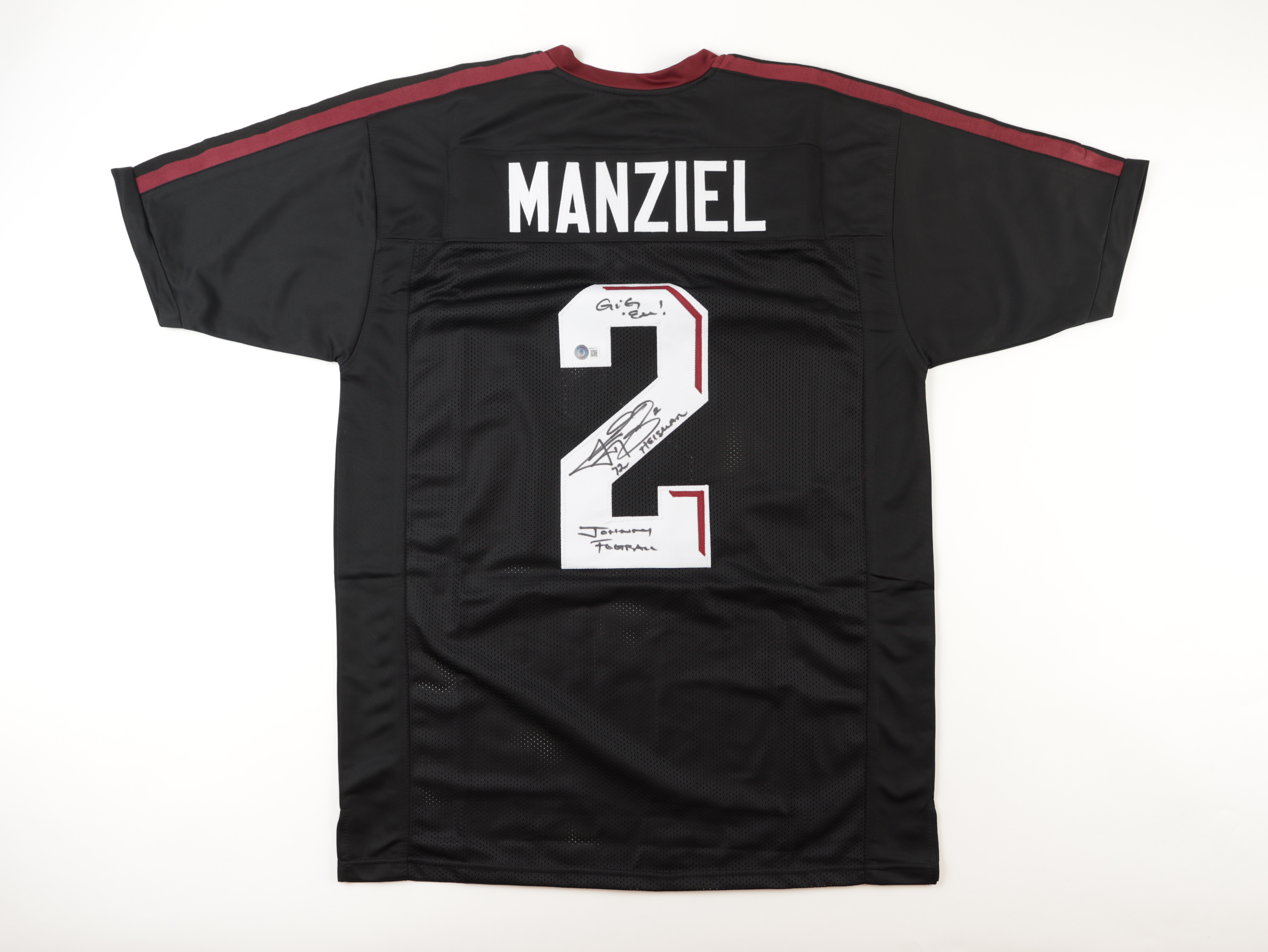 Johnny Manziel Signed Jersey Inscribed \, image size:5328x4000