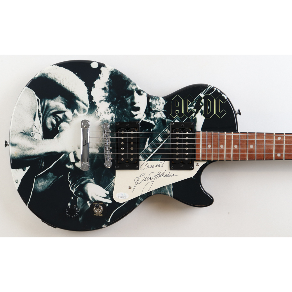 Brian Johnson Signed AC/DC Epiphone Les Paul Special II 39