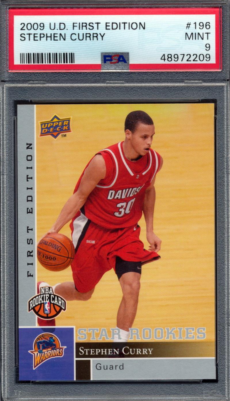 Stephen Curry 2009 Upper Deck 1st Edition #196 RC (PSA 9) at PristineAuction.com Stephen Curry 2009 Upper Deck 1st Edition #196 RC (PSA 9) at PristineAuction.com