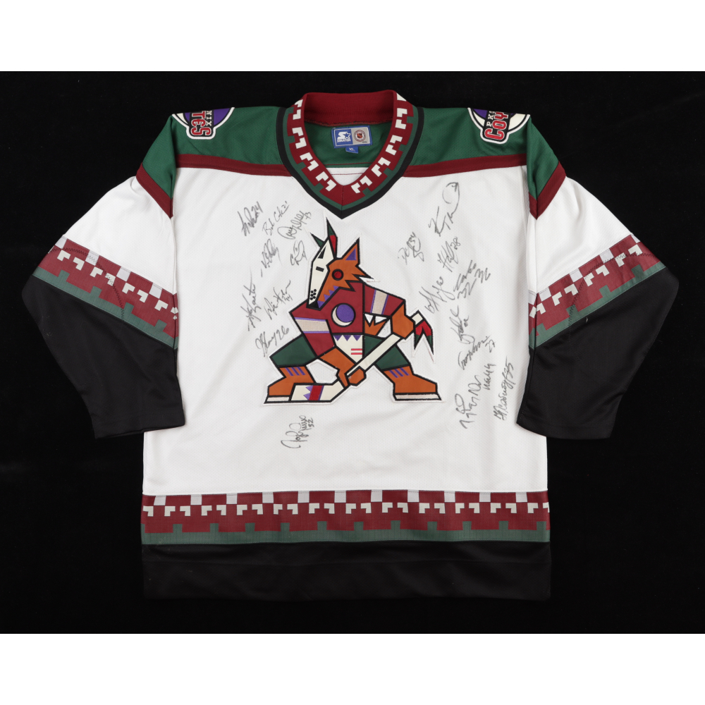1997-98 Phoenix Coyotes Jersey Team-Signed by (19) with Keith Tkachuk, Jeremy Roenick, Bob 