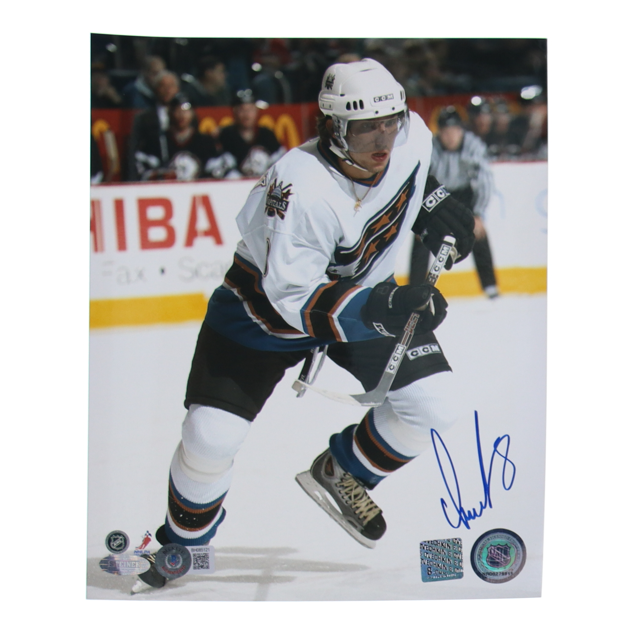 Alex Ovechkin Signed Capitals 8x10 Photo (Beckett, Steiner & Ovechkin) at PristineAuction.com Alex Ovechkin Signed Capitals 8x10 Photo (Beckett, Steiner & Ovechkin) at PristineAuction.com