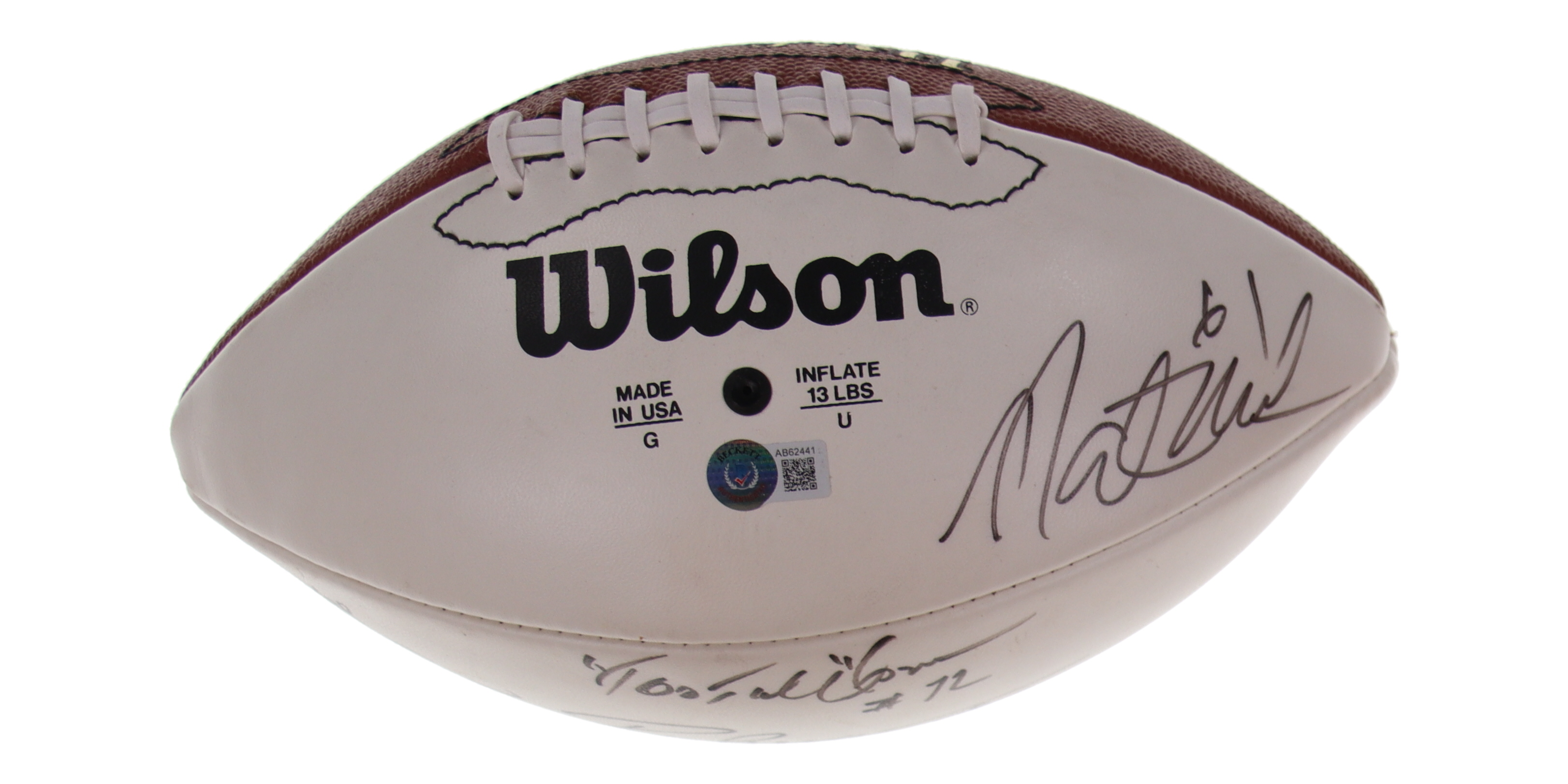 Cowboys Greats Multi-Signed NFL Football Signed By (7) with Chuck Levy, Ricky Proehl, Joe Wolf (Beckett) at PristineAuction.com Cowboys Greats Multi-Signed NFL Football Signed By (7) with Chuck Levy, Ricky Proehl, Joe Wolf (Beckett) at PristineAuction.com