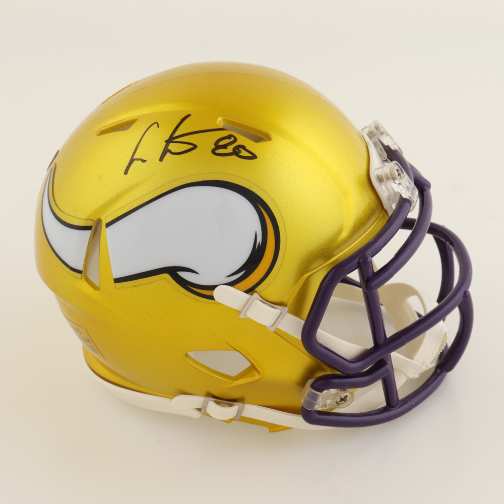 Cris Carter Signed Vikings Flash Alternate Speed Mini Helmet (Schwartz) at PristineAuction.com Cris Carter Signed Vikings Flash Alternate Speed Mini Helmet (Schwartz) at PristineAuction.com