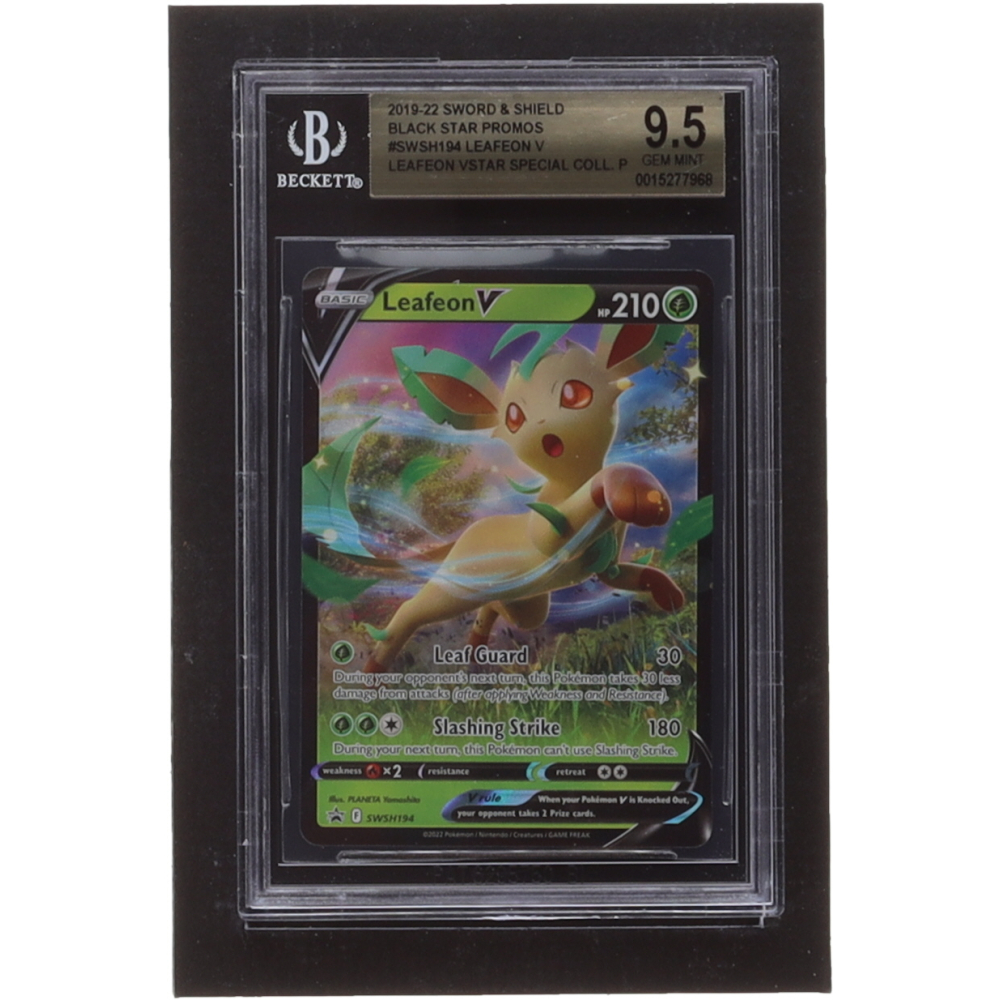 Leafeon V 2019-22 Pokemon Sword and Shield Black Star Promos #SWSH194 (BGS  9.5) | Pristine Auction