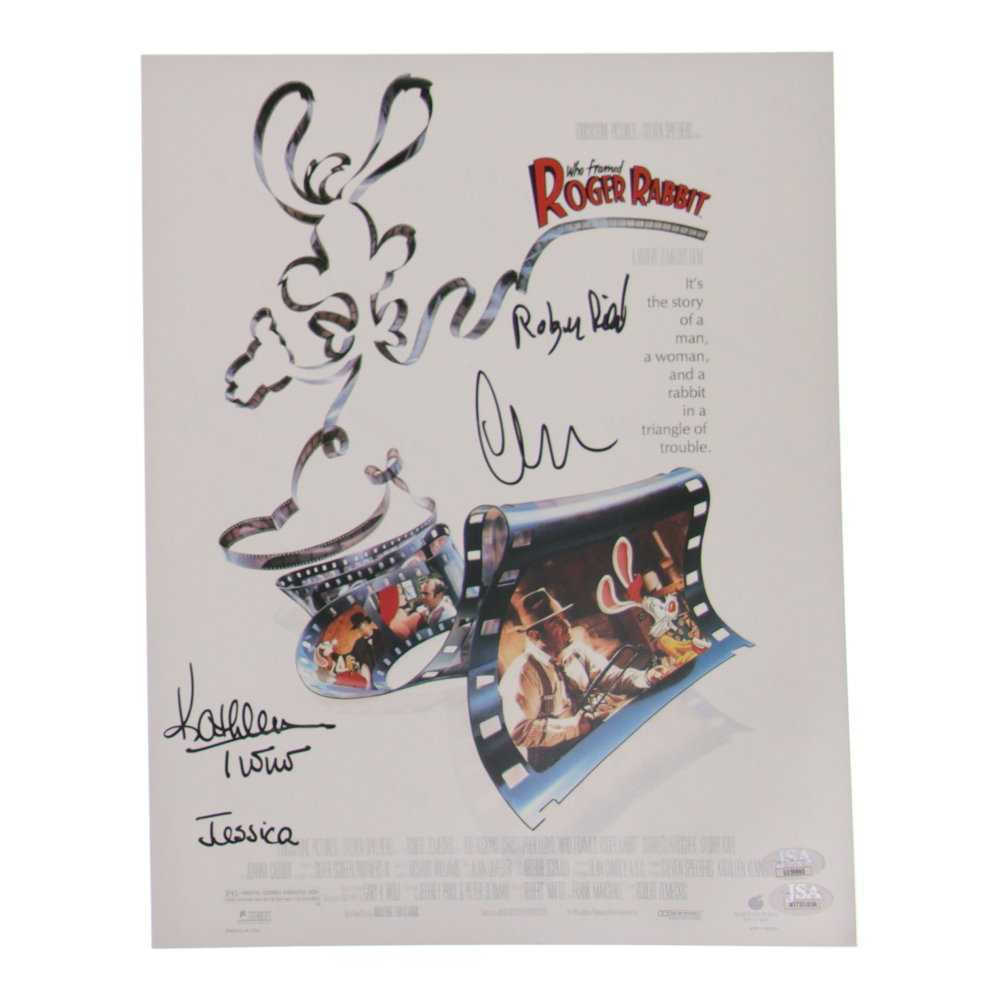 Charles Fleischer & Kathleen Turner Signed 