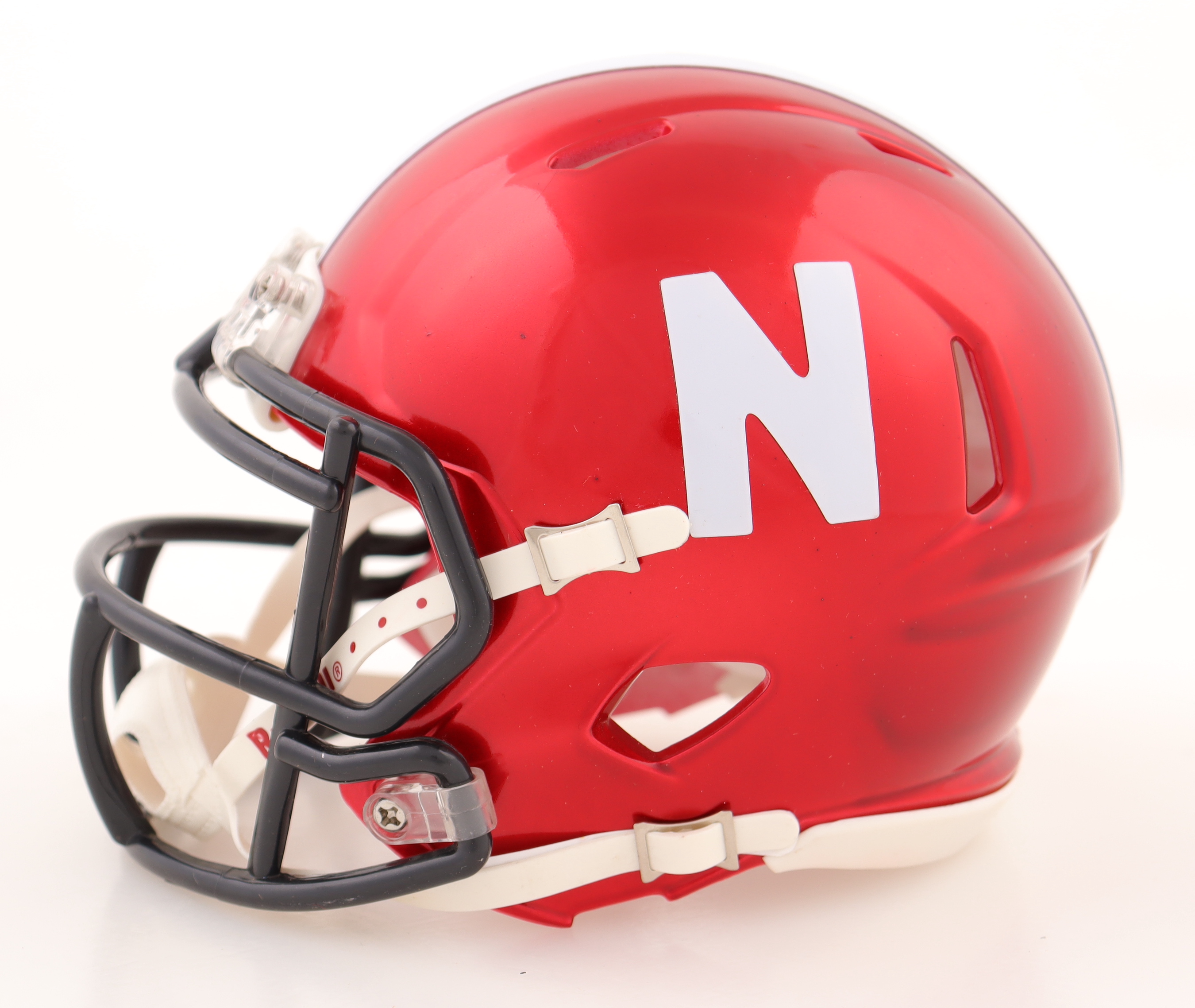 Eric Crouch, Johnny Rodgers & Mike Rozier Signed Nebraska Cornhuskers Flash Alternate Speed Mini Helmet Inscribed "Heisman 83", "'72" & "2001 Hesiman" (JSA) at PristineAuction.com Eric Crouch, Johnny Rodgers & Mike Rozier Signed Nebraska Cornhuskers Flash Alternate Speed Mini Helmet Inscribed "Heisman 83", "'72" & "2001 Hesiman" (JSA) at PristineAuction.com