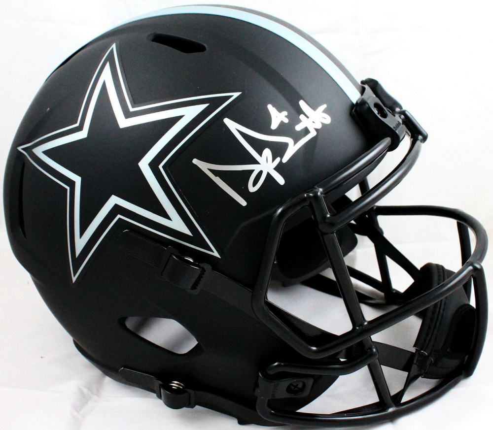 Dak Prescott Signed Cowboys Eclipse Alternate Speed Full-Size Helmet (Beckett) at PristineAuction.com Dak Prescott Signed Cowboys Eclipse Alternate Speed Full-Size Helmet (Beckett) at PristineAuction.com