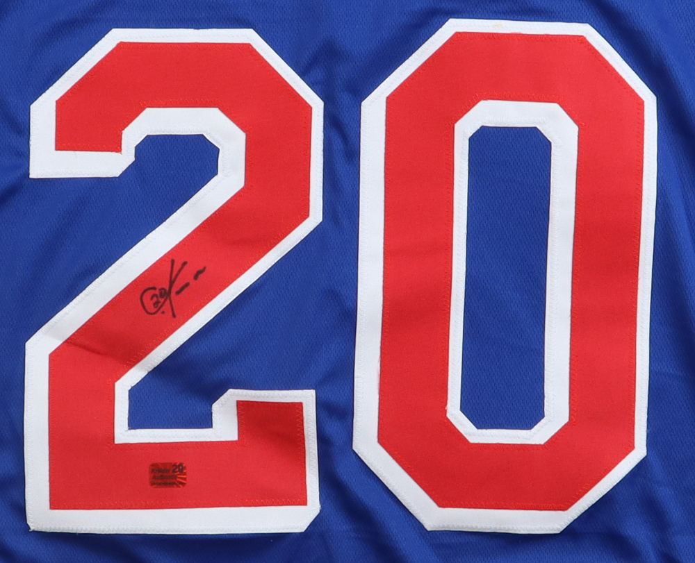 Chris Kreider Signed #20 Jersey Swatch (Kreider) at PristineAuction.com Chris Kreider Signed #20 Jersey Swatch (Kreider) at PristineAuction.com