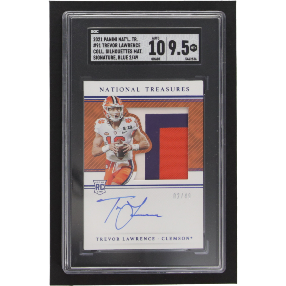 Trevor Lawrence 2021 Panini National Treasures Collegiate Rookie ...