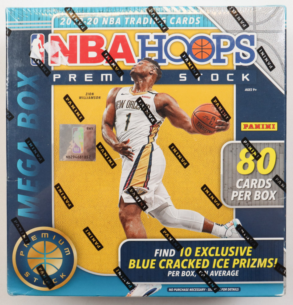 2019-20 NBA Hoops Premium Stock Basketball Mega Box with (80) Cards at PristineAuction.com 2019-20 NBA Hoops Premium Stock Basketball Mega Box with (80) Cards at PristineAuction.com