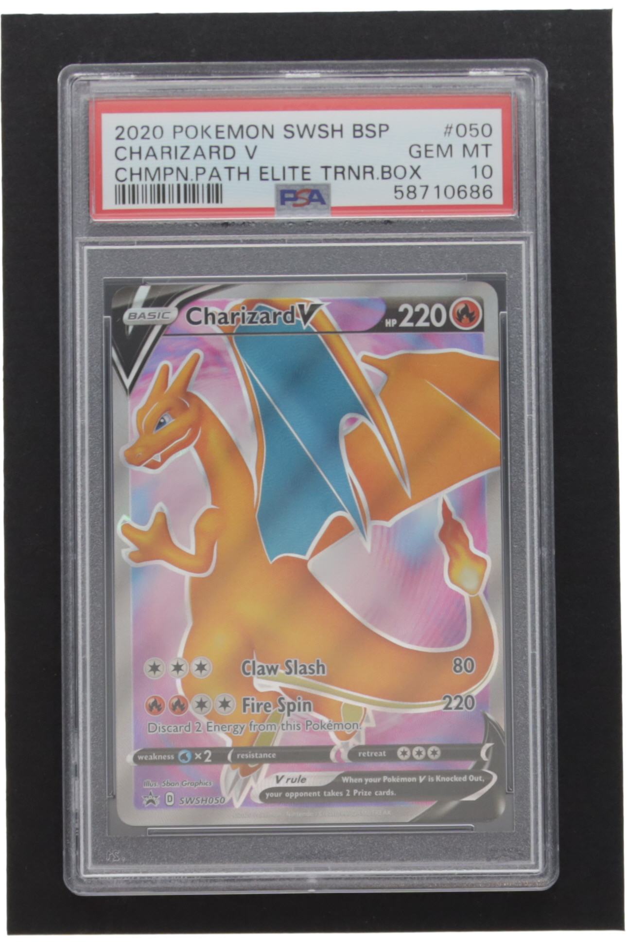 Charizard V Pokemon 2020 Sword & Shield Promo SWSH#50 (PSA 10) at PristineAuction.com Charizard V Pokemon 2020 Sword & Shield Promo SWSH#50 (PSA 10) at PristineAuction.com
