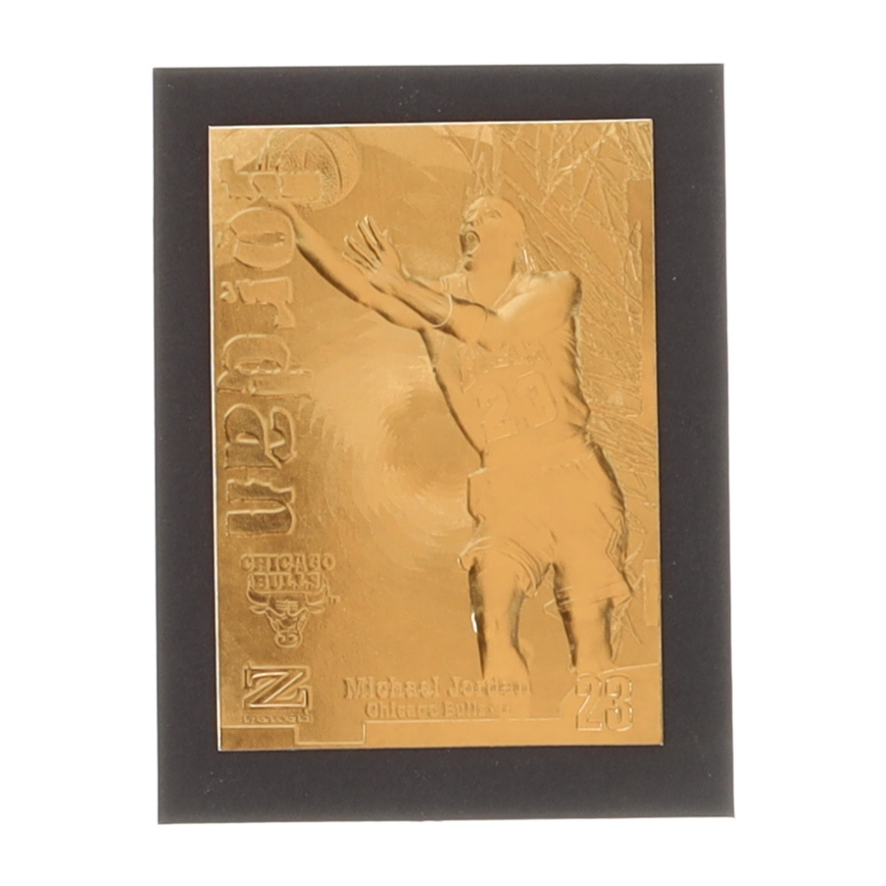 michael jordan 23kt gold card