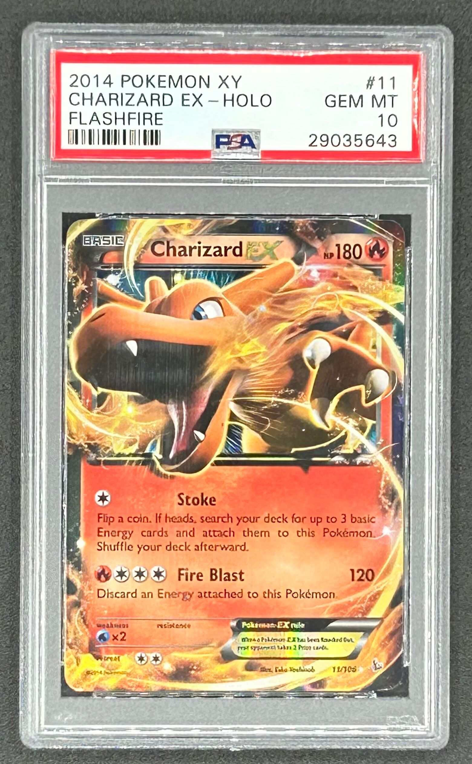 ポケモンカード 2014 Charizard EX Gem Mint 10 PSA 10 GEM MINT 2014 POKEMON 11/106 CHARIZARD FLASHFIRE XY