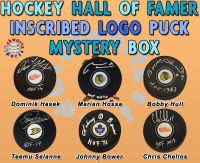 Schwartz Sports Featured Seller - HALL OF FAMER INSCRIBED & Signed Hockey Puck Mystery Box - (Limited to 25) at PristineAuction.com