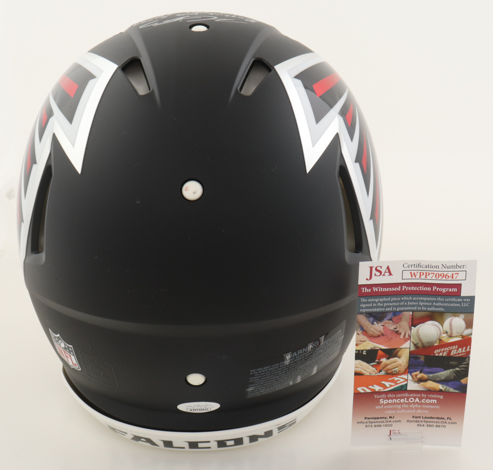 Michael Vick Signed Falcons Full-Size Authentic On-Field Speed Helmet With Extensive Inscription (JSA) at PristineAuction.com Michael Vick Signed Falcons Full-Size Authentic On-Field Speed Helmet With Extensive Inscription (JSA) at PristineAuction.com