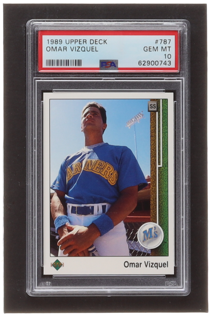 Omar Vizquel 1989 Upper Deck #787 RC (PSA 10) at PristineAuction.com Omar Vizquel 1989 Upper Deck #787 RC (PSA 10) at PristineAuction.com