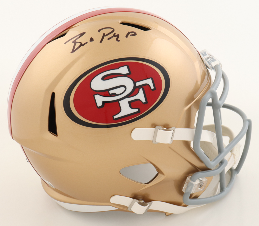 Brock Purdy Signed 49ers Full-Size Speed Helmet (Beckett) at PristineAuction.com Brock Purdy Signed 49ers Full-Size Speed Helmet (Beckett) at PristineAuction.com