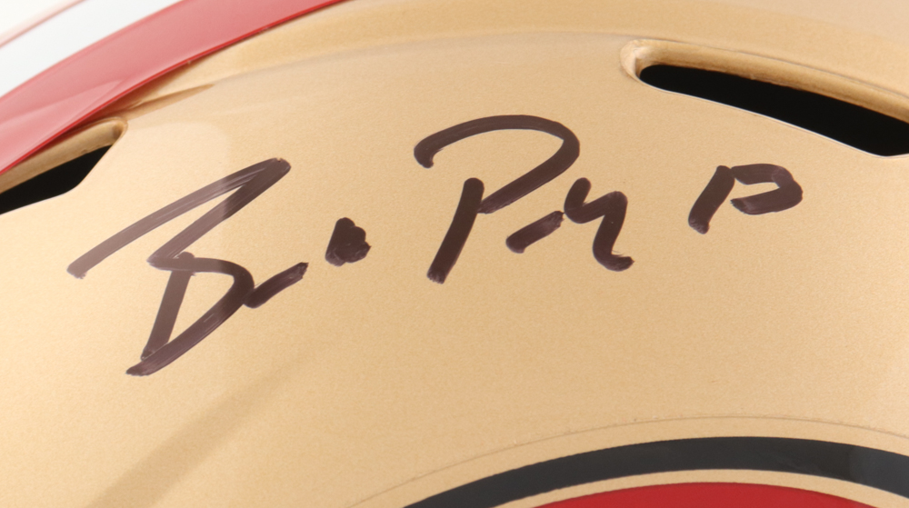 Brock Purdy Signed 49ers Full-Size Speed Helmet (Beckett) at PristineAuction.com Brock Purdy Signed 49ers Full-Size Speed Helmet (Beckett) at PristineAuction.com