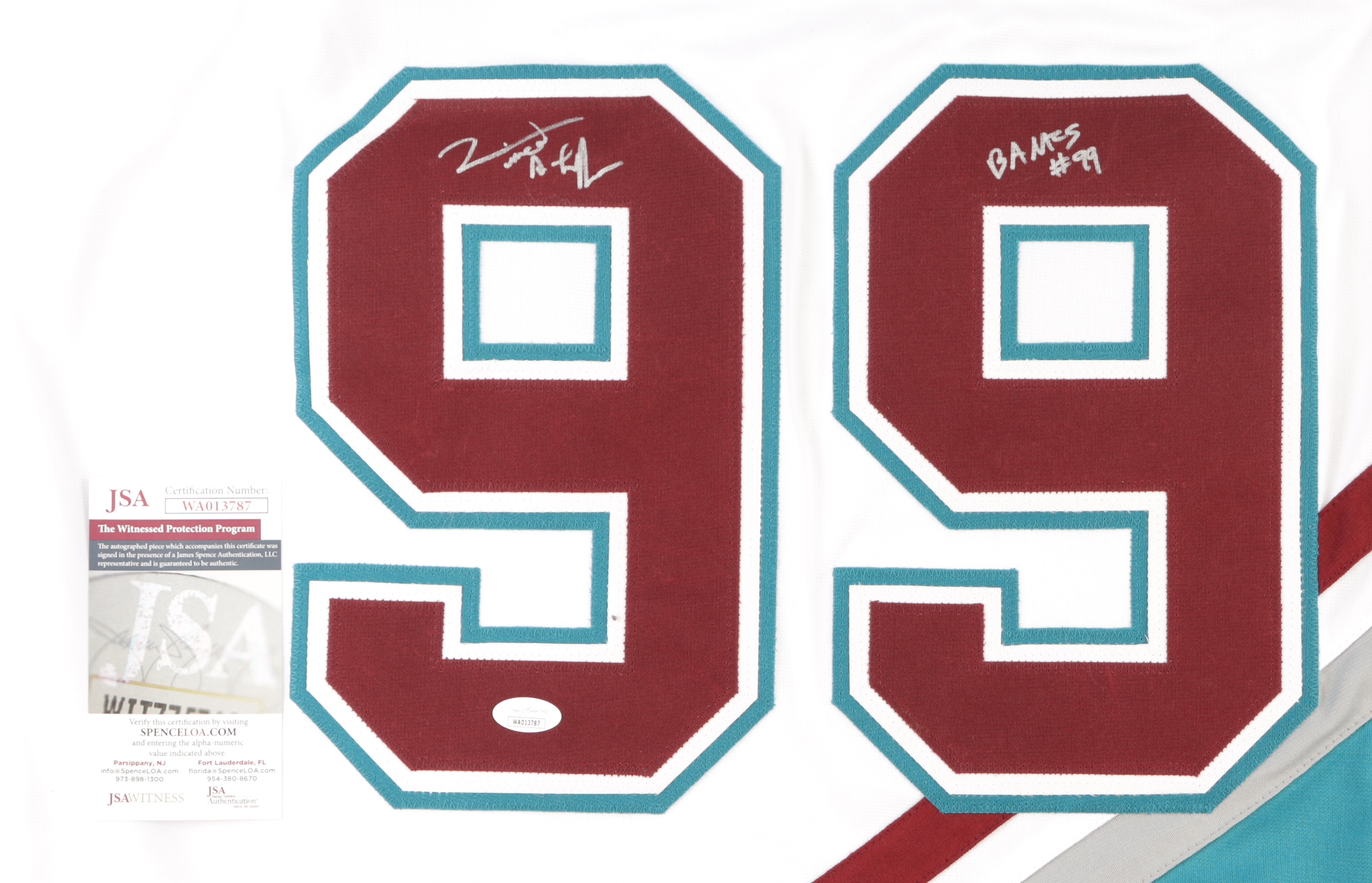Vincent LaRusso Signed "The Mighty Ducks" Jersey Inscribed "Banks #99" (JSA) at PristineAuction.com Vincent LaRusso Signed "The Mighty Ducks" Jersey Inscribed "Banks #99" (JSA) at PristineAuction.com