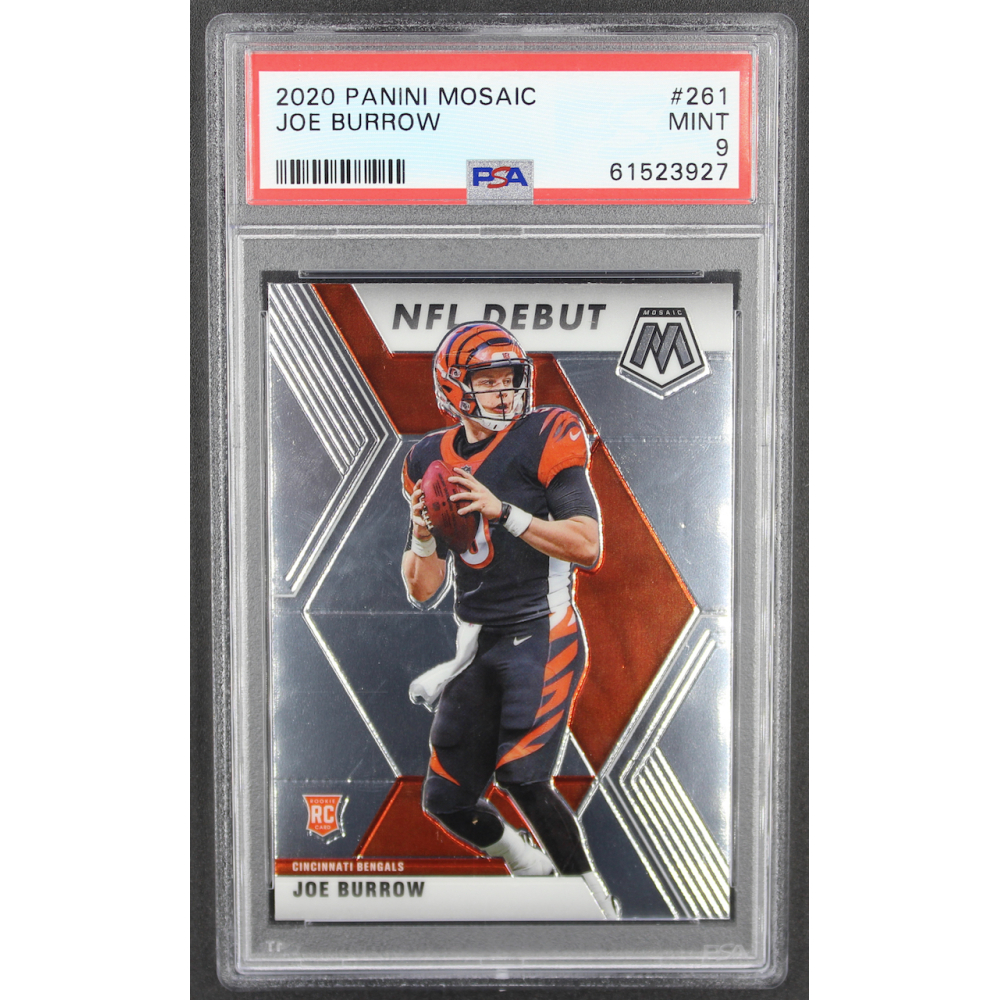 Joe Burrow Select Rookie Card 2020 Panini Mosaic Joe Burrow Rookie Card #261 – Cincinnati Bengals – Mint Condition, Ungraded (Investment RC) 2020 Panini Mosaic Burrow - Foto 4