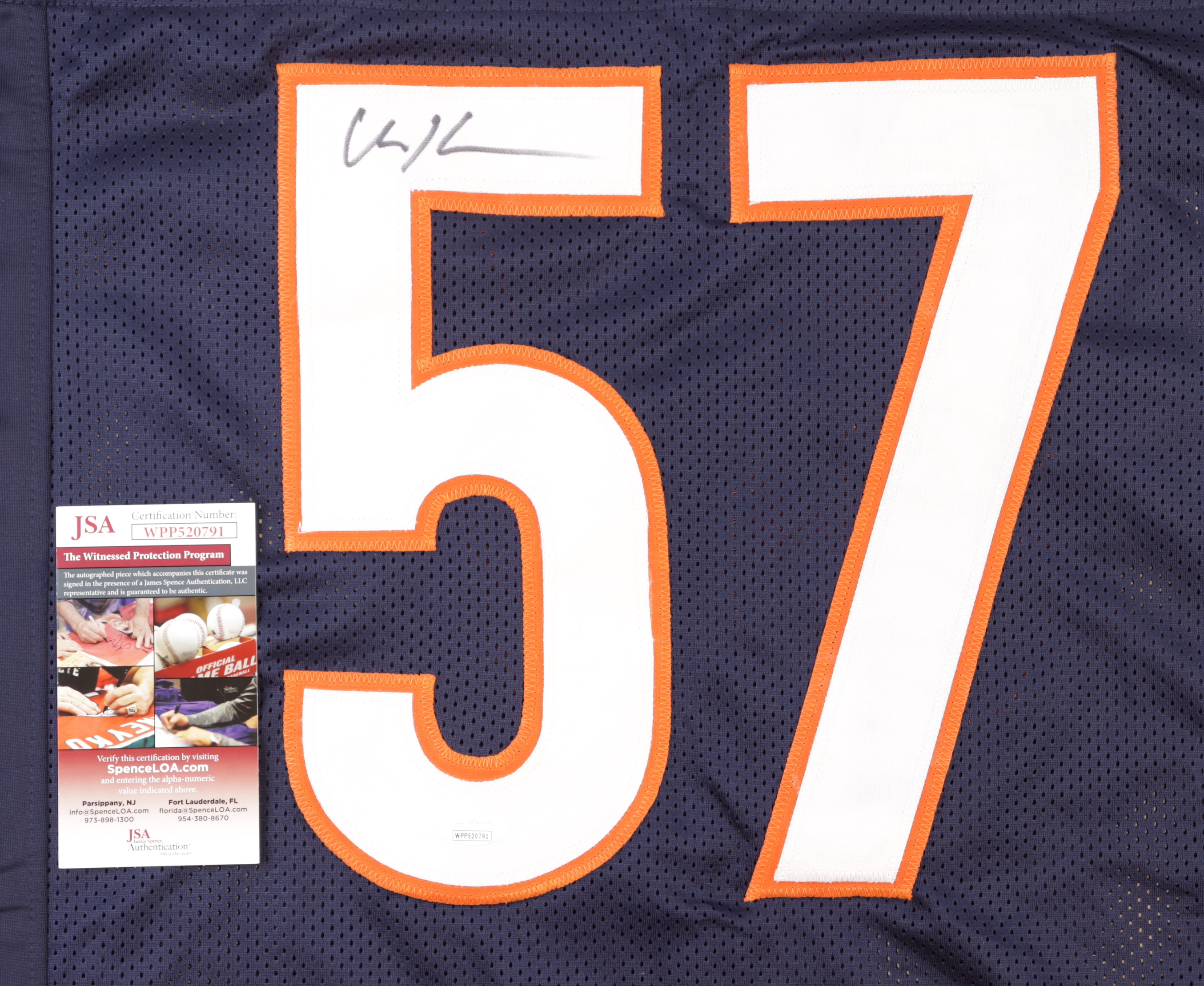 Olin Kreutz Signed Jersey (JSA) at PristineAuction.com Olin Kreutz Signed Jersey (JSA) at PristineAuction.com