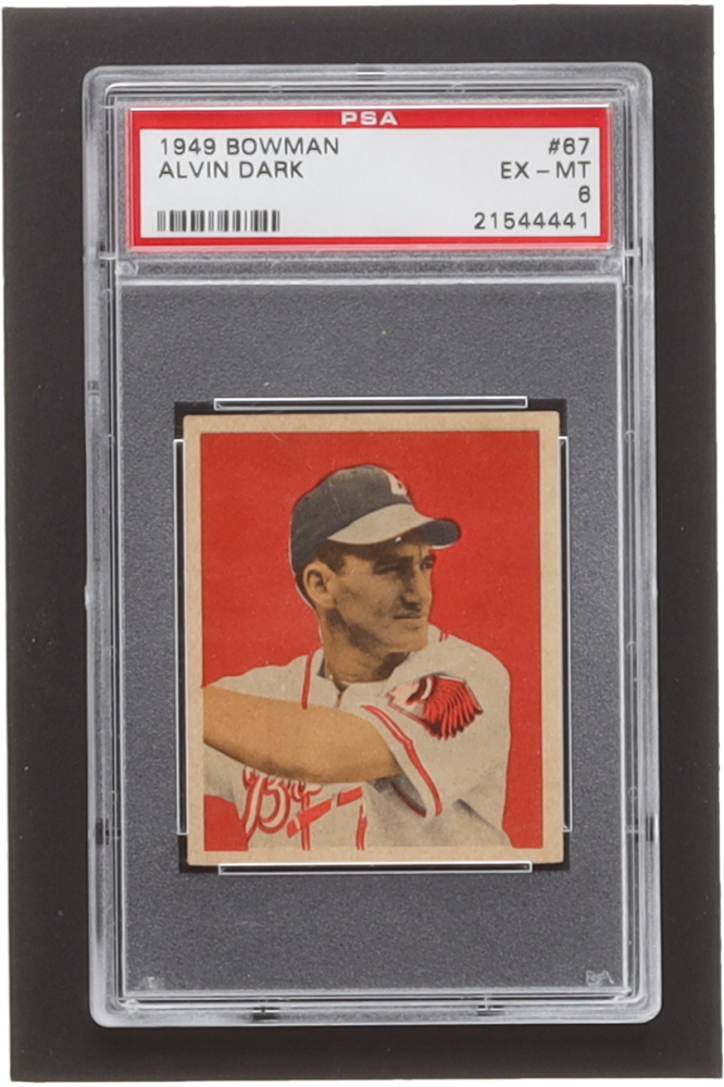 Alvin Dark 1949 Bowman #67 RC (PSA 6)