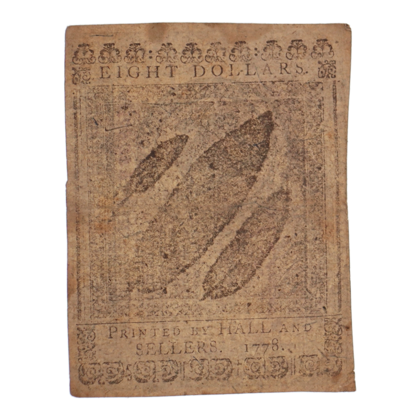 1778 $8 Eight Dollars Continental Colonial Currency Note at PristineAuction.com 1778 $8 Eight Dollars Continental Colonial Currency Note at PristineAuction.com