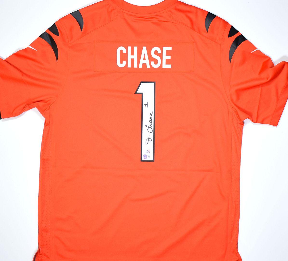 Ja'Marr Chase Signed Authentic Nike Bengals Jersey (Beckett) at PristineAuction.com Ja'Marr Chase Signed Authentic Nike Bengals Jersey (Beckett) at PristineAuction.com