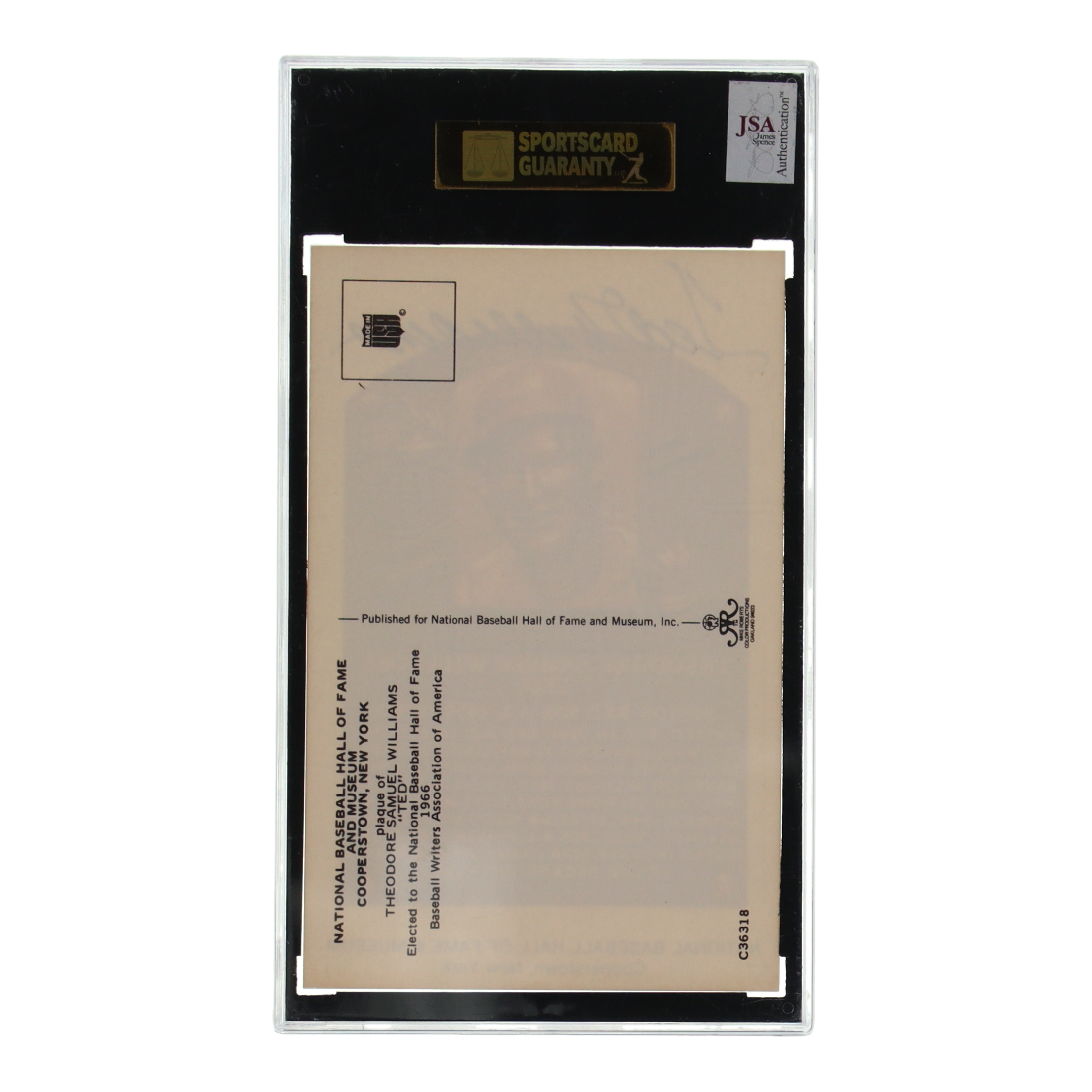 Chipper Jones Signed Hall of Fame Plaque Postcard (JSA & SGC) at PristineAuction.com Chipper Jones Signed Hall of Fame Plaque Postcard (JSA & SGC) at PristineAuction.com