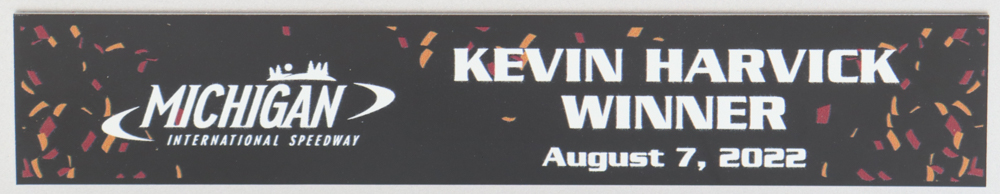 Kevin Harvick Team Issued 2022 Michigan Win Mini Trophy at PristineAuction.com Kevin Harvick Team Issued 2022 Michigan Win Mini Trophy at PristineAuction.com