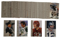 1998 Ron Mix HOF Platinum Autographs Complete Set of (116) Cards with Sammy Baugh #5, Tom Landry #53, Joe Namath #74, Roger Staubach #97 at PristineAuction.com