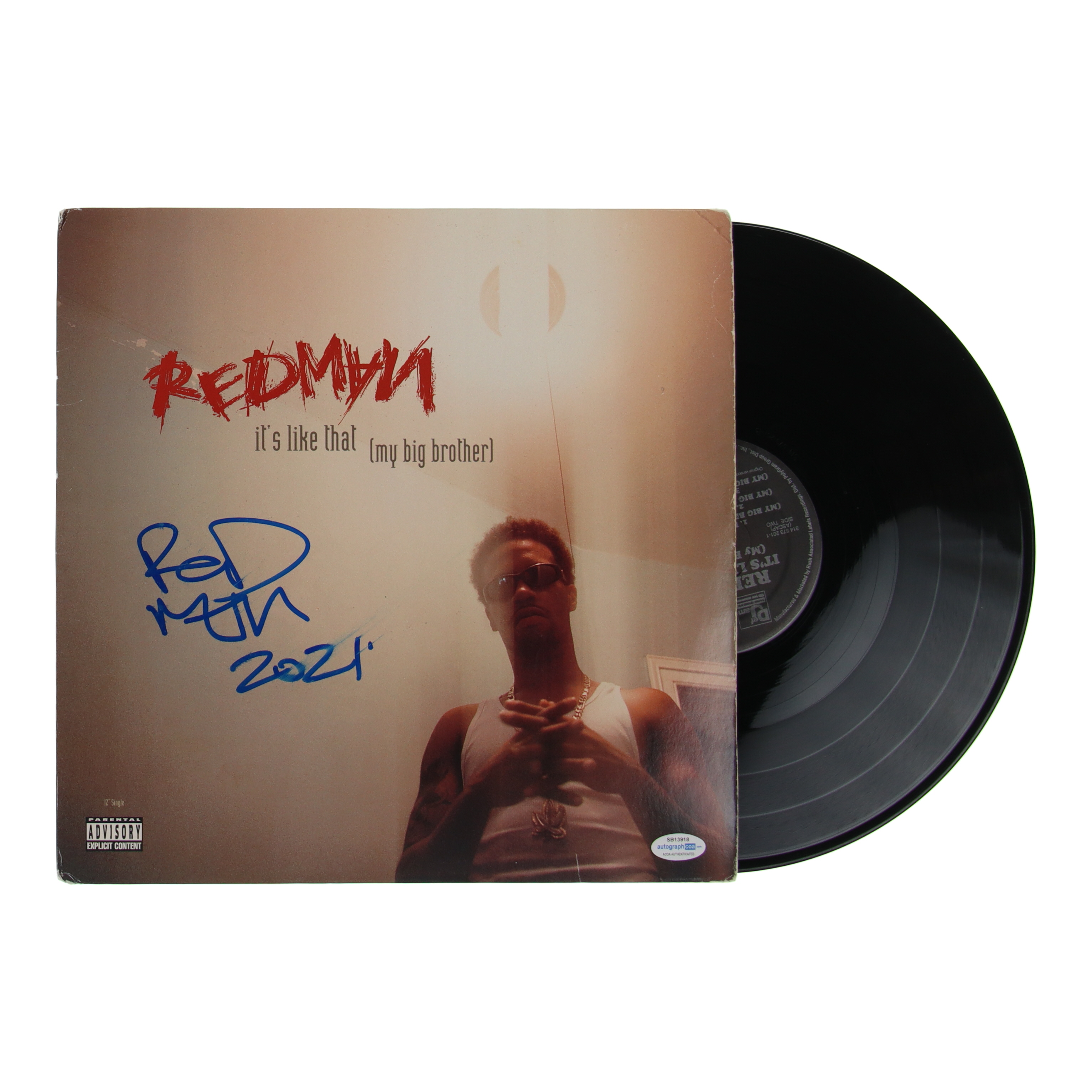 Redman Signed "It’s Like That (My Big Brother)" Vinyl Record Album Cover Inscribed "2021" (ACOA) at PristineAuction.com Redman Signed "It’s Like That (My Big Brother)" Vinyl Record Album Cover Inscribed "2021" (ACOA) at PristineAuction.com