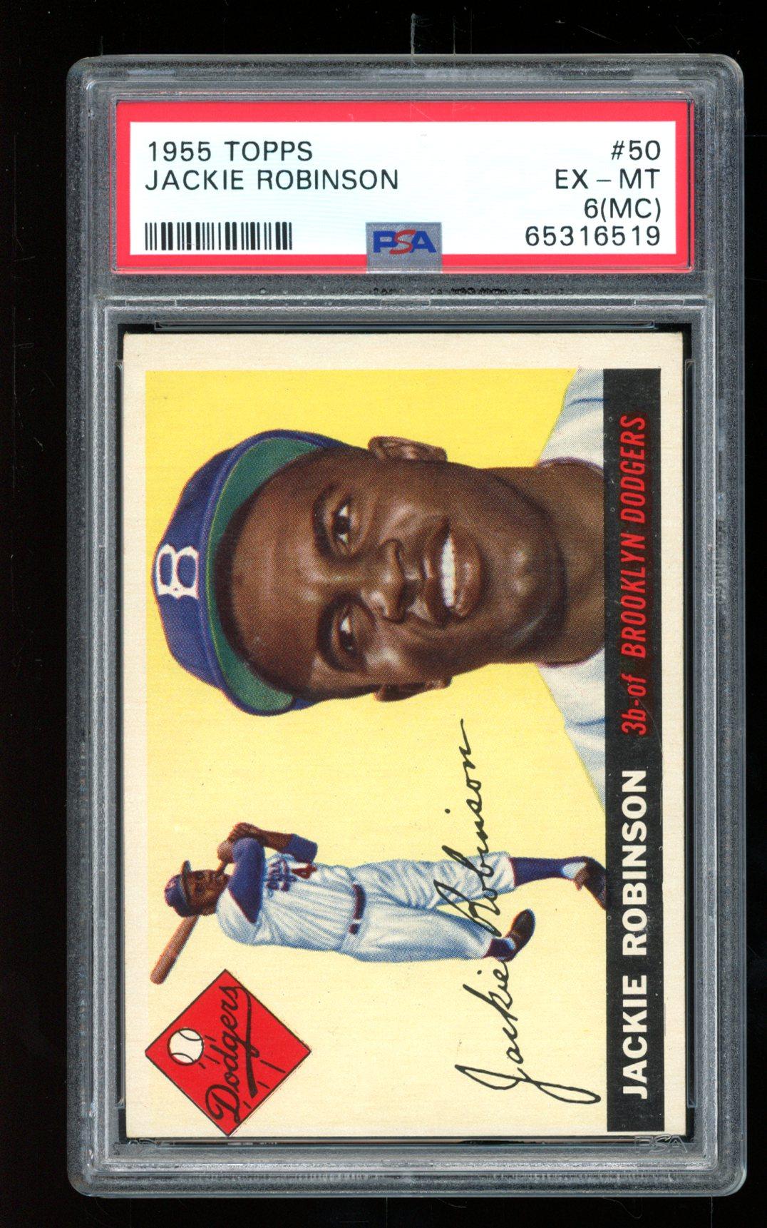 Jackie Robinson 1955 Topps #50 (PSA 6) | Pristine Auction