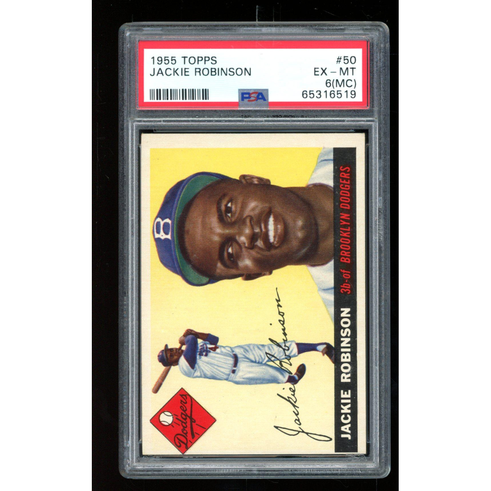 Jackie Robinson 1955 Topps #50 (PSA 6) | Pristine Auction