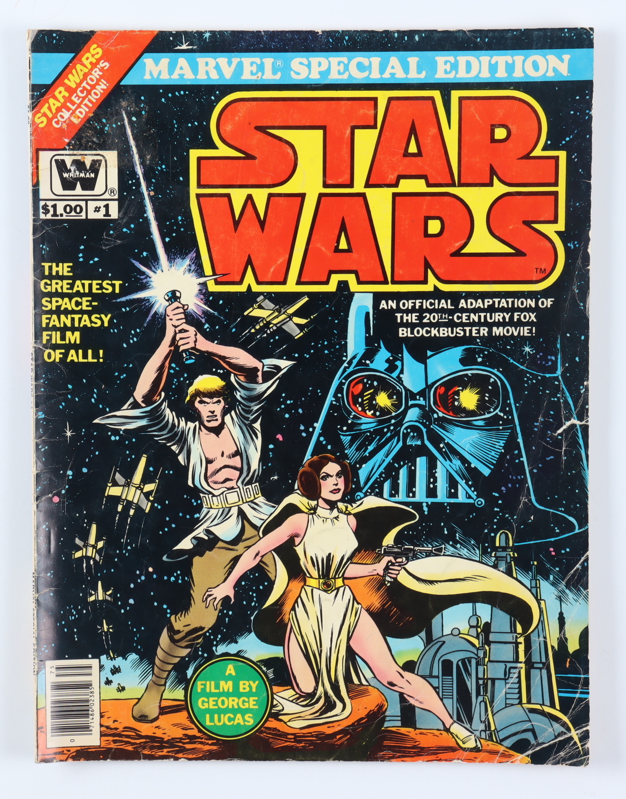 1977 "Marvel Special Edition Featuring: Star Wars" Issue #1 Marvel Whitman Imprint Comic Book at PristineAuction.com 1977 "Marvel Special Edition Featuring: Star Wars" Issue #1 Marvel Whitman Imprint Comic Book at PristineAuction.com